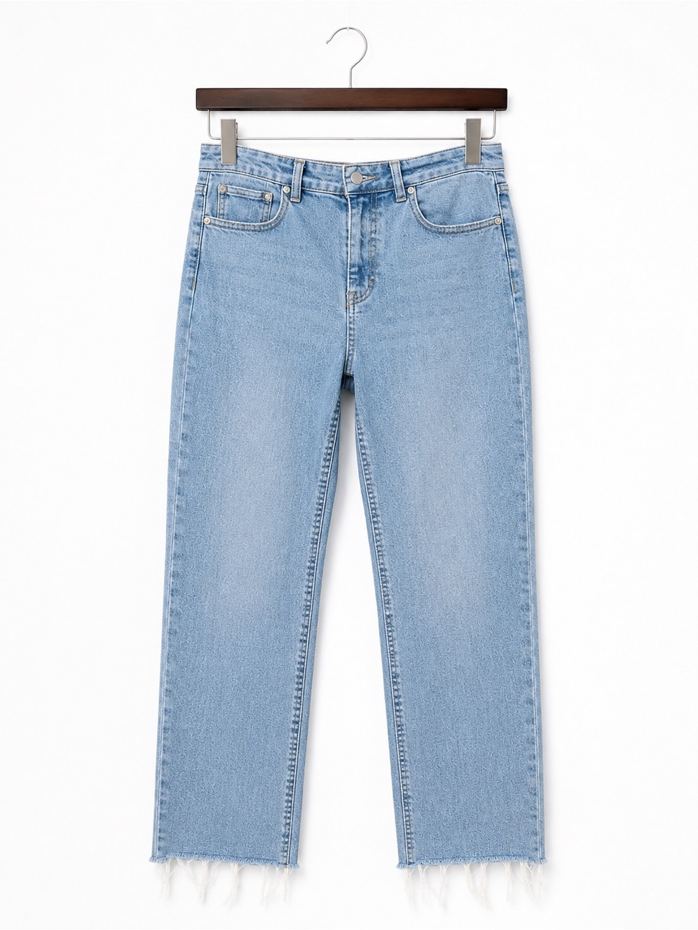 OAT New York 4/27 Straight-leg Frayed Hen jeans